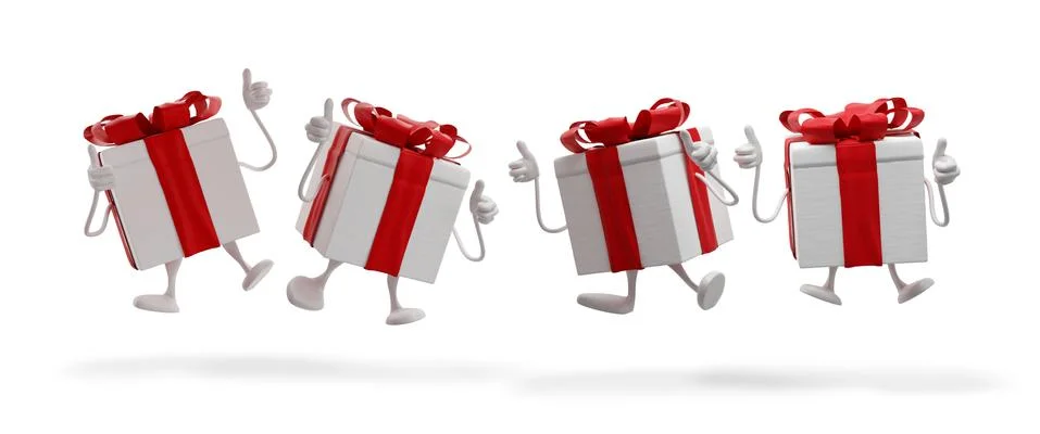 Presents 3d-illustration Stock Illustration