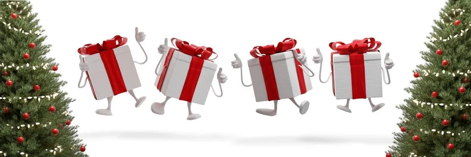 Presents 3d-illustration Stock Illustration