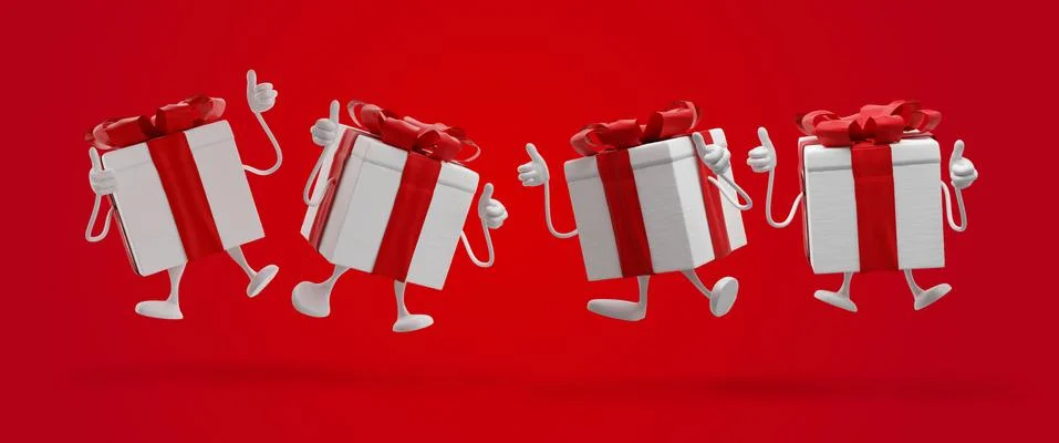 Presents 3d-illustration Stock Illustration