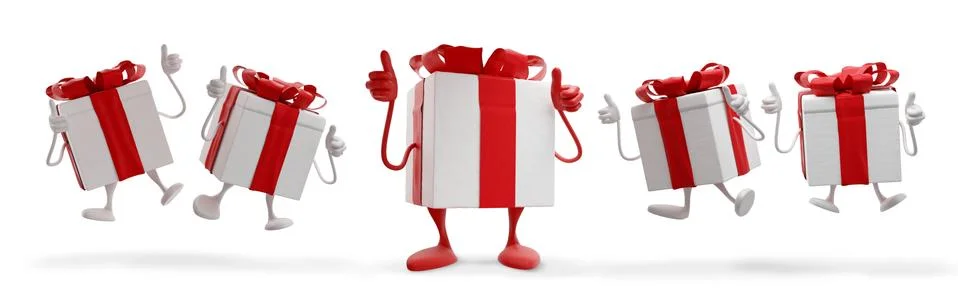 Presents 3d-illustration Stock Illustration