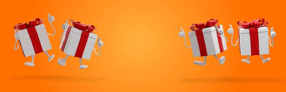 Presents 3d-illustration Stock Illustration