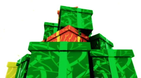 Presents and Colors  Stock Footage 949598