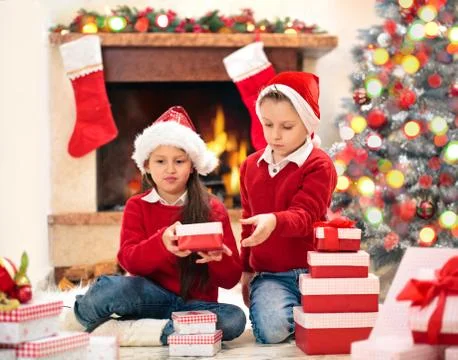 Presents for Christmas. Stock Photos