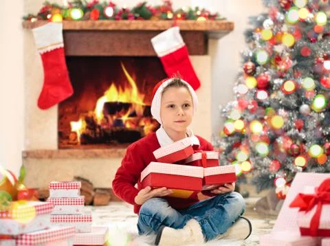 Presents for Christmas. Stock Photos