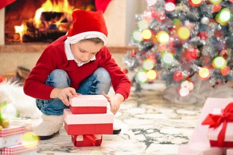 Presents for Christmas. Stock Photos