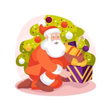Presents delivery isolated cartoon vector illustration. Ilustración de archivo