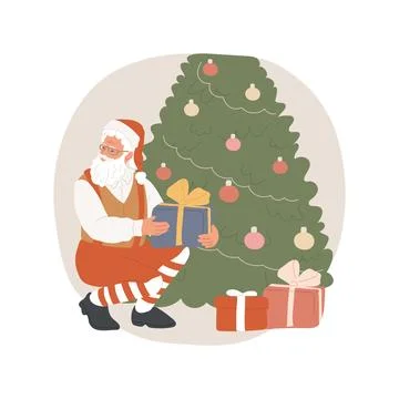 Presents delivery isolated cartoon vector illustration. Ilustración de archivo