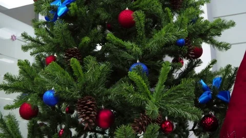 Presents, gift box, under the Christmas tree Stock Footage 83672330