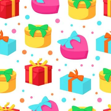 Presents seamless pattern Illustrazione stock
