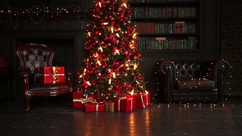 Presents under new year tree 库存影片 98067329