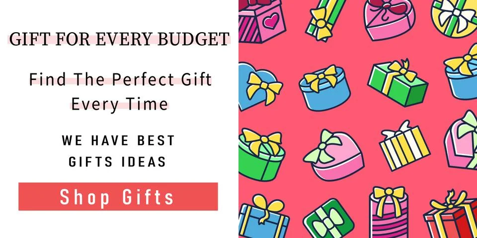Presents web banner Stock Illustration
