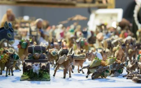 Presepe in the table Stock Photos