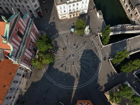 Prešeren's Square Stock Photos