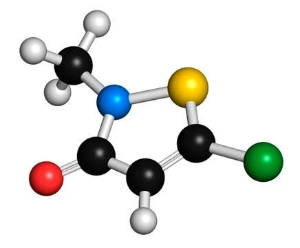 Preservative molecule Illustrazione stock