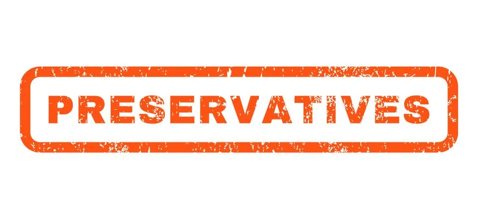 Preservatives Rubber Stamp Stock Illustration
