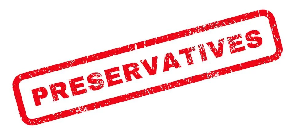 Preservatives Rubber Stamp Illustrazione stock
