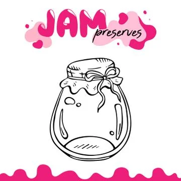 Preserve clipart, jam jar vector illustration clip art. Jam preserves clipart Stock Illustration