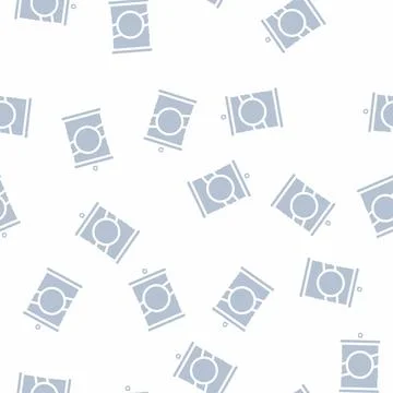 Preserve container glyph vector seamless pattern flat Illustrazione stock