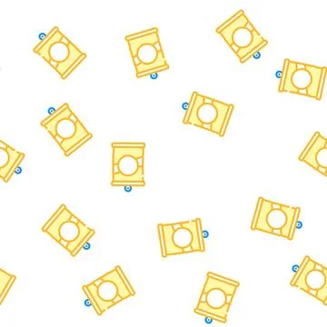 Preserve container vector seamless pattern flat Stock Illustration