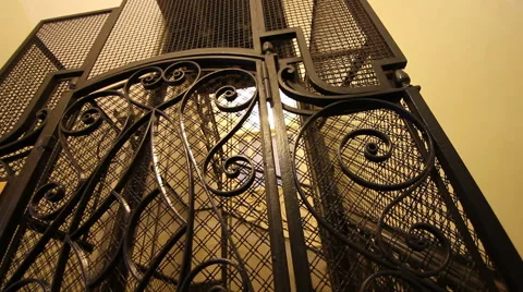 Preserved ancient elevator Stock Footage 52349528