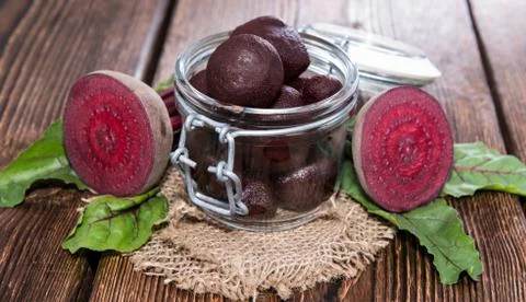 Preserved beet Stock Photos