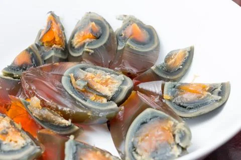 Preserved egg Stock Photos