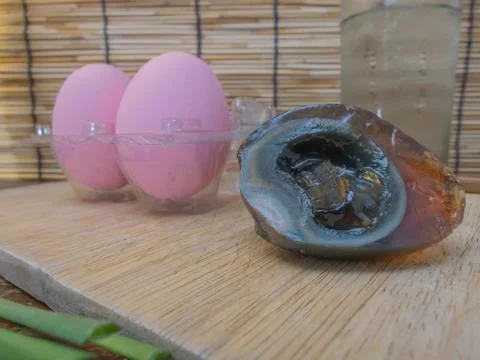 Preserved eggs Stock Photos