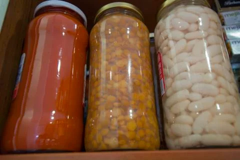 Preserved  jars Stock Photos