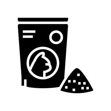 Preserves for cat glyph icon vector illustration Stock Illustration