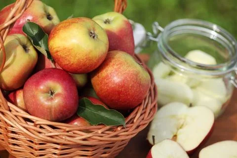 Preserving apples Stock Photos