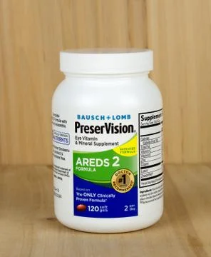 PreserVision formula bottle. Stock Photos