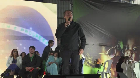 President Bolsonaro speaking Stock Footage 219895053