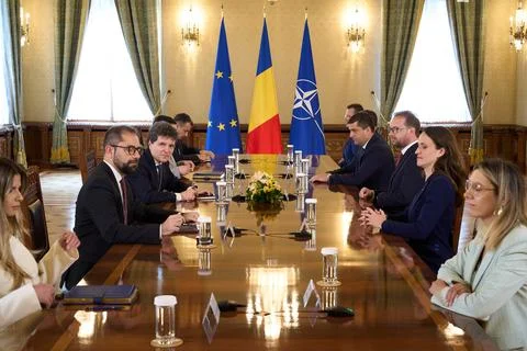 President Dan on Third Attempt to Name a Prime Minister, Bucharest, Romania Stock Photos