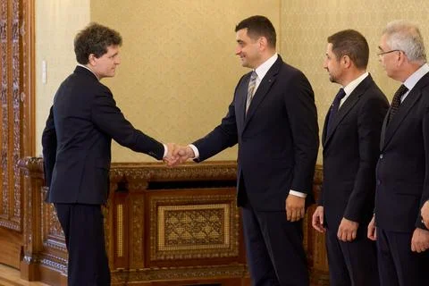 President Dan on Third Attempt to Name a Prime Minister, Bucharest, Romania Stock Photos
