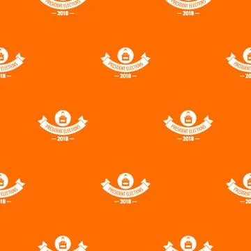 President debate pattern vector orange 스톡 일러스트