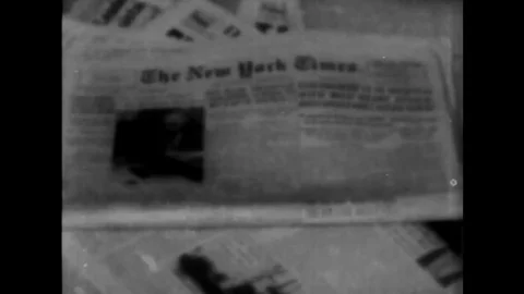 President Dwight D. Eisenhower has a heart attack but still decides to run for Stock-Footage 115348802