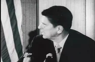 President Nguyen Van Thieu, Governor Ronald Reagan, Sam Brown, Governor Nelson Stock Footage