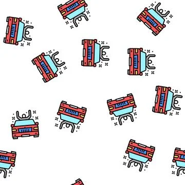 President on parade vector seamless pattern Stock Illustration