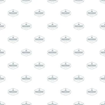 President pattern vector seamless Stock Illustration