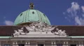 President Residence Hofburg Imperial Palace Close Up Vienna Building Kopula Dome HD Footage