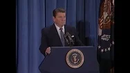 President Ronald Reagan's 9Th Press Conference In The East Room - 1982 Stock Footage