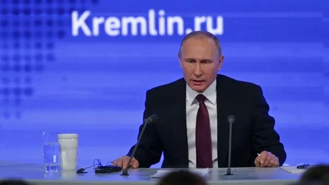 The President of the Russian Federation Vladimir Vladimirovich Putin Stock Footage