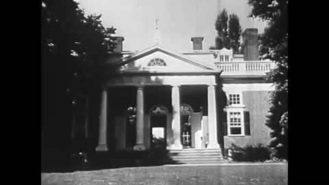 President Thomas Jefferson commissions explorer Meriwether Lewis to start an Stock Footage 85768051