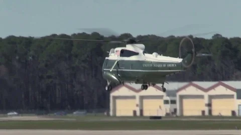 President Trump, Air Force One Landing and Boarding the Marine One  Helicopter 