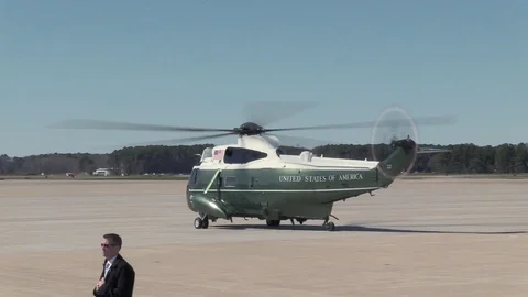 President Trump Marine One and Escort Stock Video Pond5