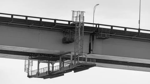 Presidente Costa e Silva Bridge, popularly known as the Rio-Niteri Bridge, ov Stock Photos