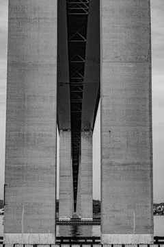 Presidente Costa e Silva Bridge, popularly known as the Rio-Niteri Bridge, ov Stock Photos