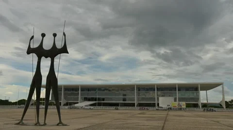 Presidential palace of brazil Video stock 59129732