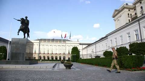 Presidential Palace in Warsaw Stock-Footage 32968853