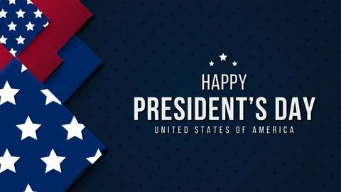 President's Day Background Design Vector Illustration with National Flag Stock Illustration
